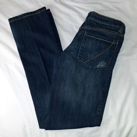 Paper Denim & Cloth Distressed Straight Leg Jeans - Picture 1 of 6
